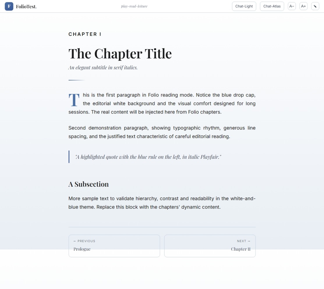 FolioTest play-read-leiture